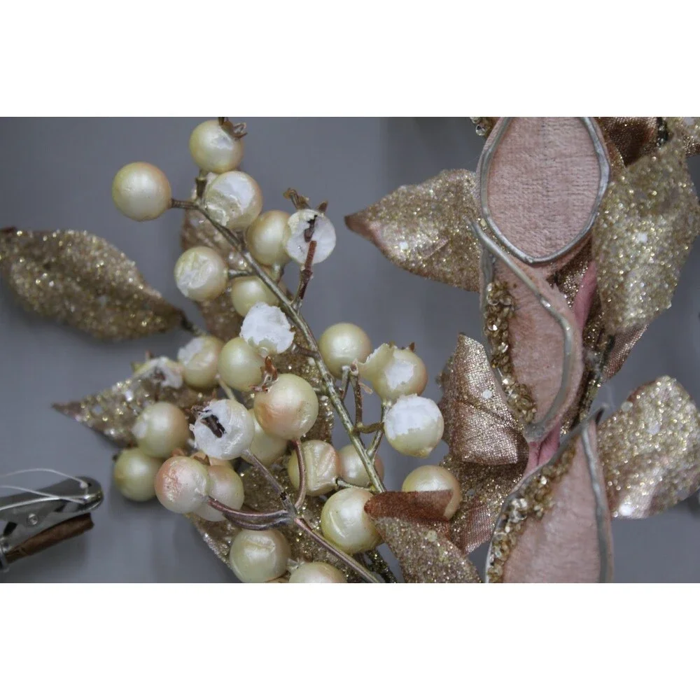 18 Pcs Branches, Flowers, Stems Huge Ornament Lot Vintage-Inspired At Home Magic